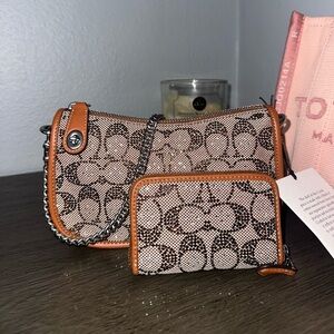 Coach crystal swinger 20 and wallet